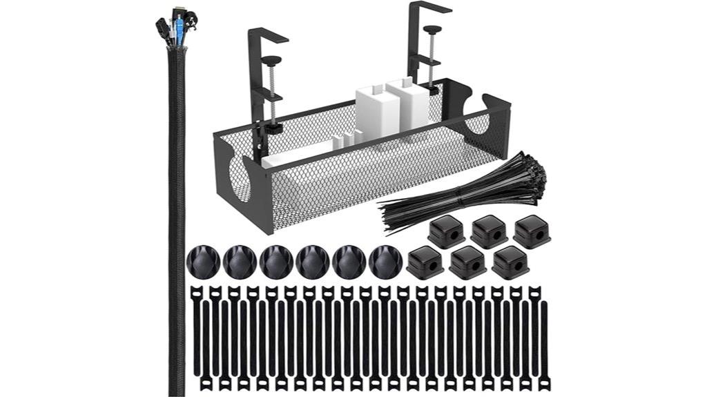 steel under desk organizer