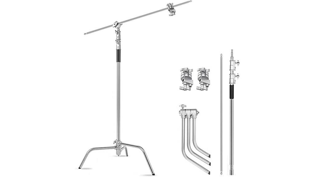 sturdy c stand with boom