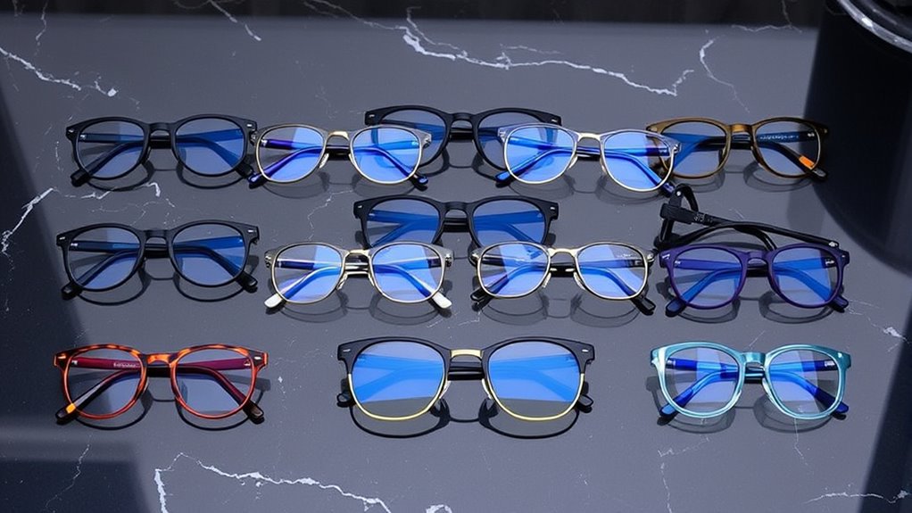 stylish blue light blocking glasses