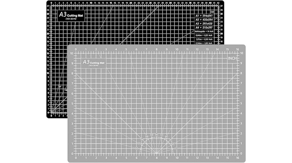 thick grey black cutting mat