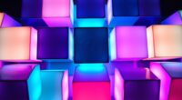 top led photo light cubes