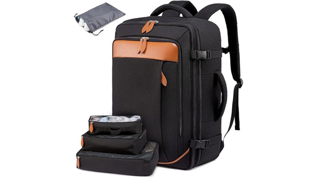 travel backpack with cubes