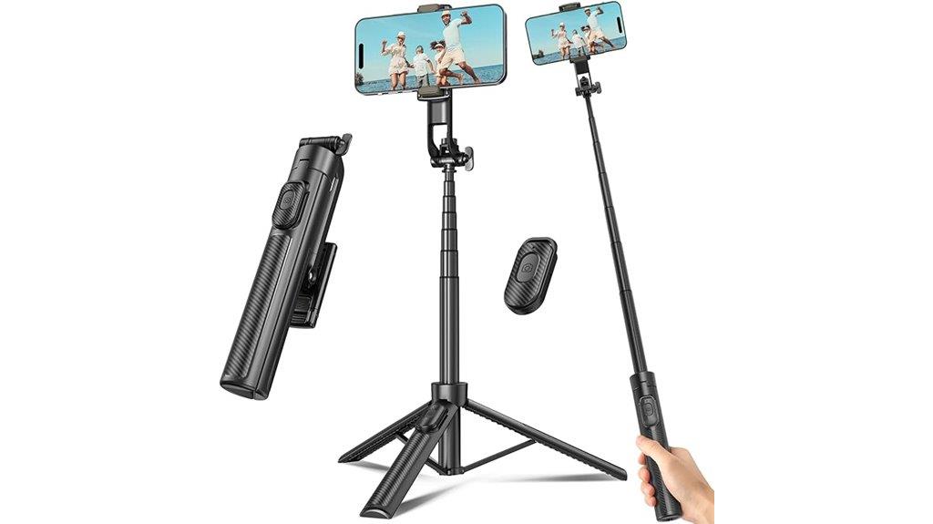 travel tripod with remote