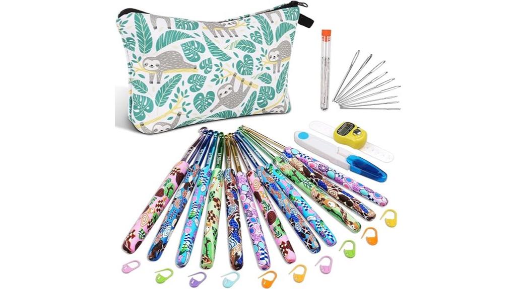 twelve size crochet hook set