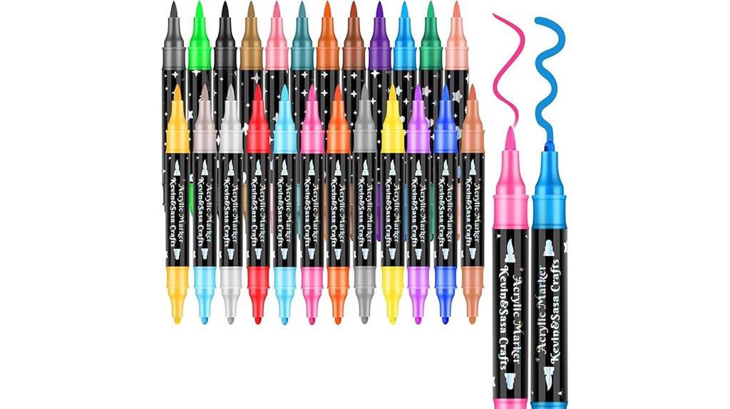 twenty four color markers