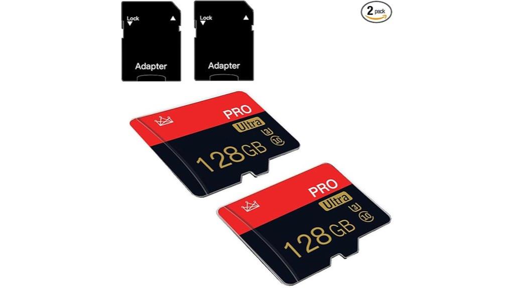 two 128gb micro sds