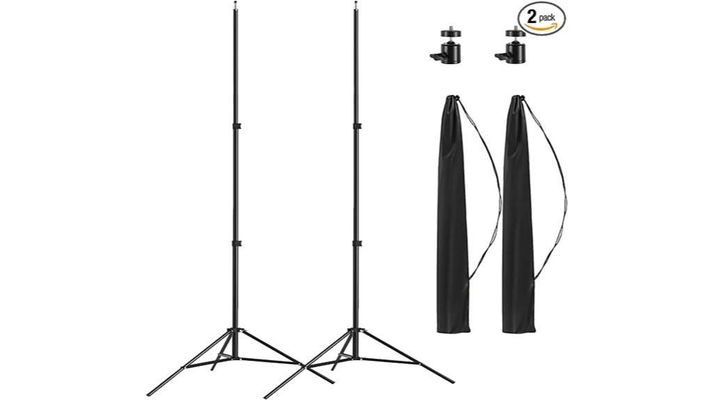 two aluminum tripod packs