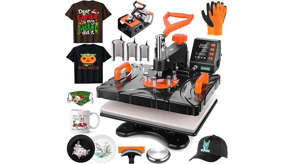 upgraded 8 in 1 heat press