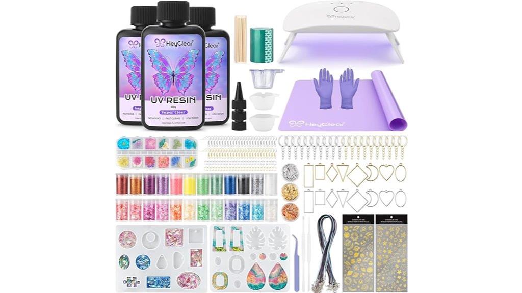uv resin kit with molds