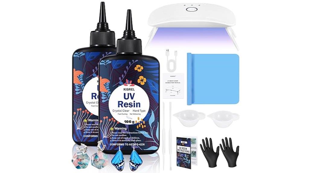 uv resin with light