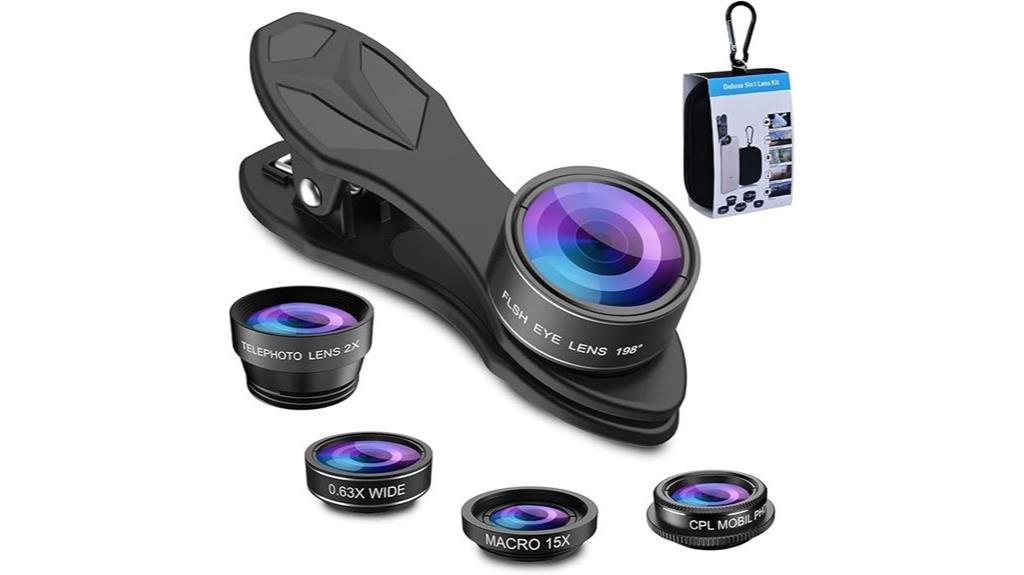 versatile 5 in 1 lens kit