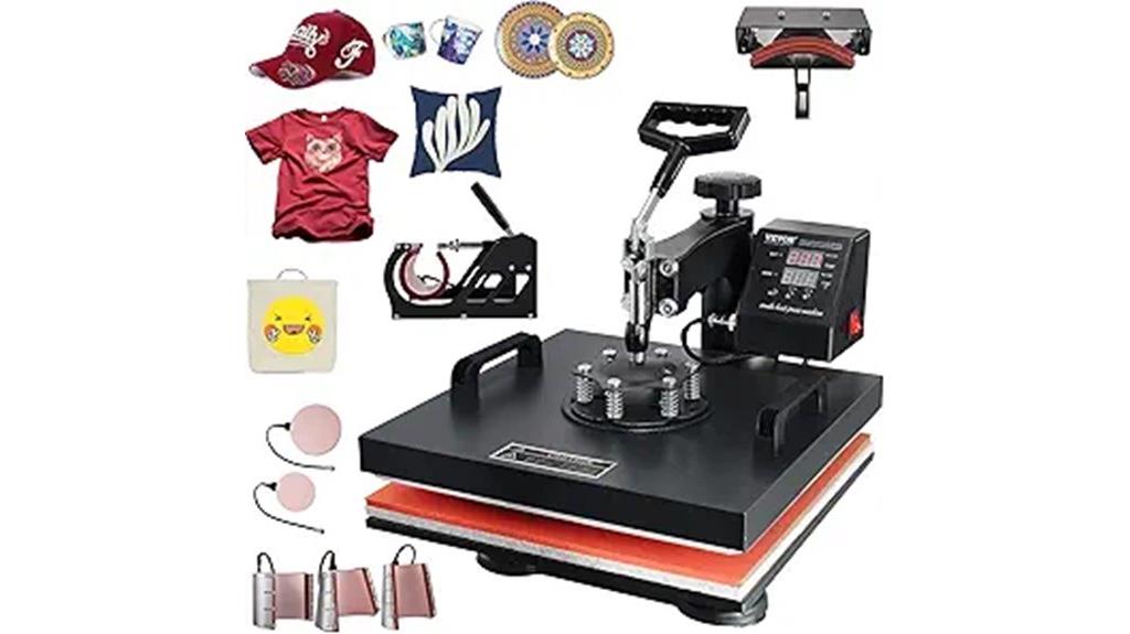 versatile 8 in 1 heat press