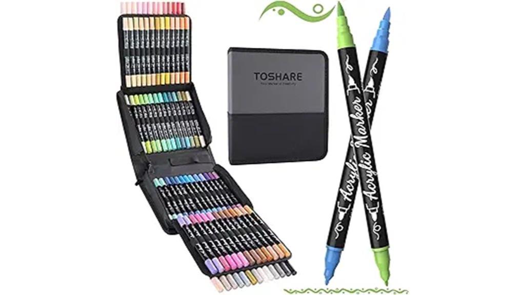 vibrant waterproof craft markers