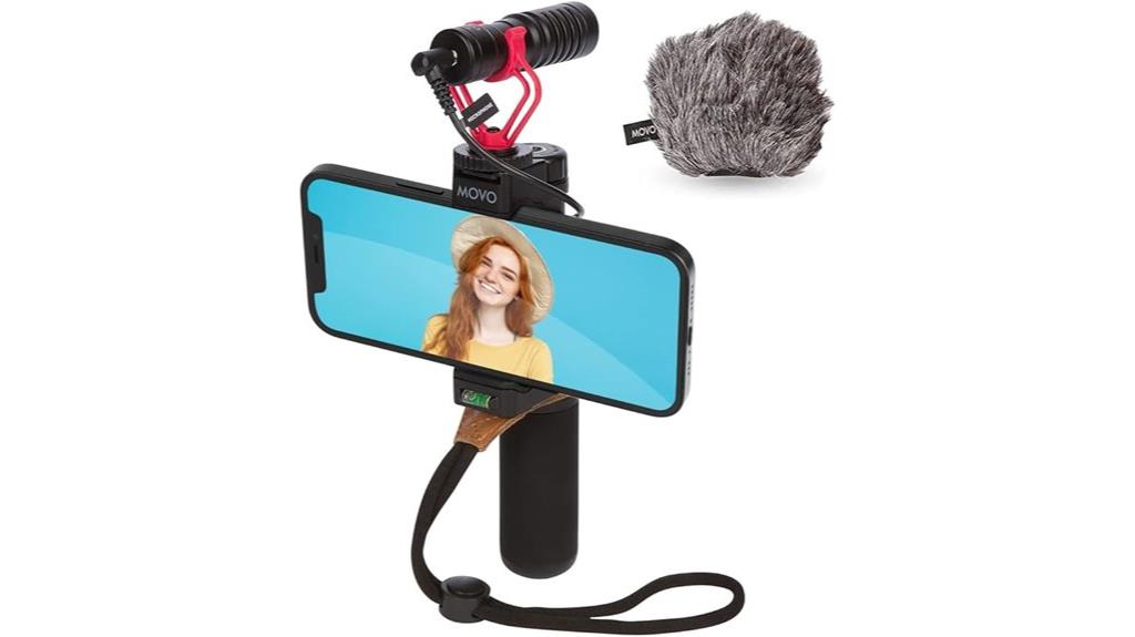 vlogging kit with microphone