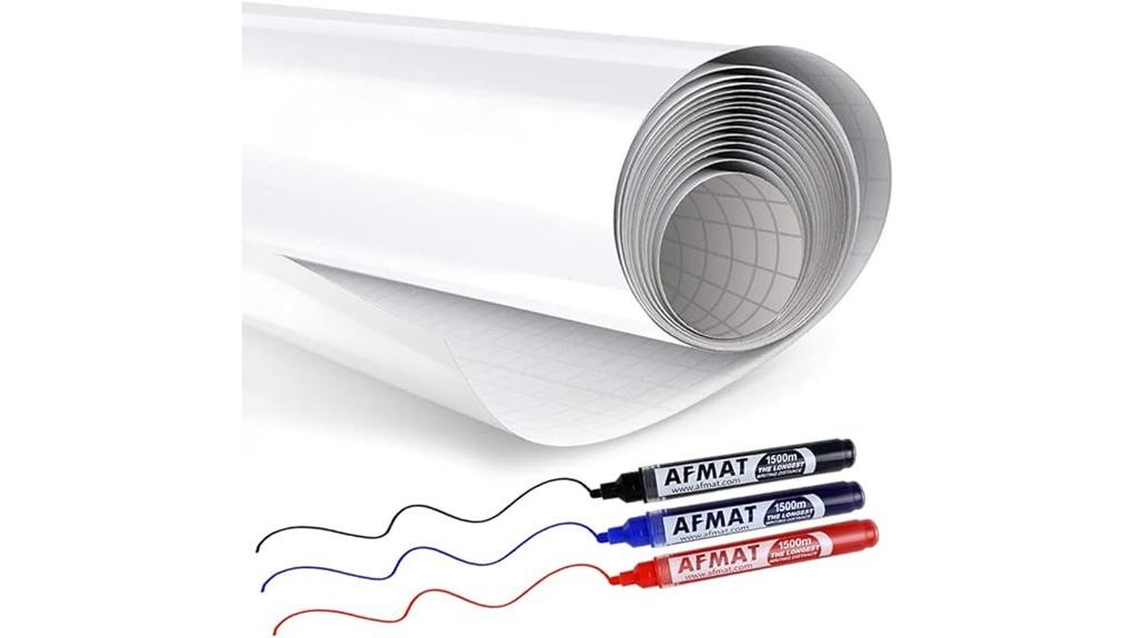 wall mounted dry erase sticker