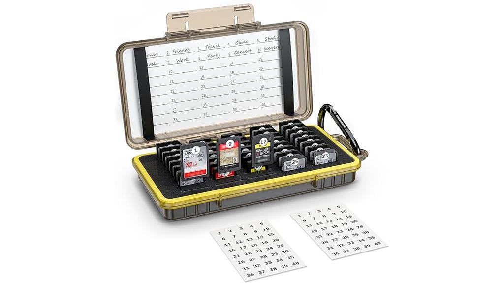 waterproof 40 slot organizer