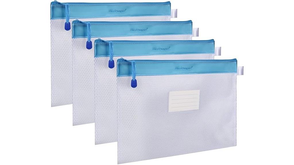 waterproof mesh file bags