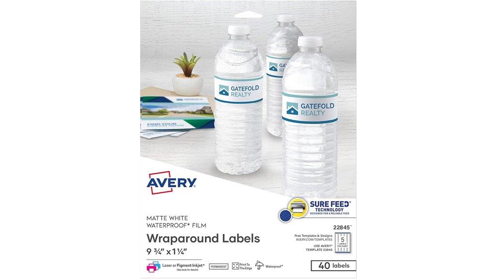 waterproof rectangle label pack