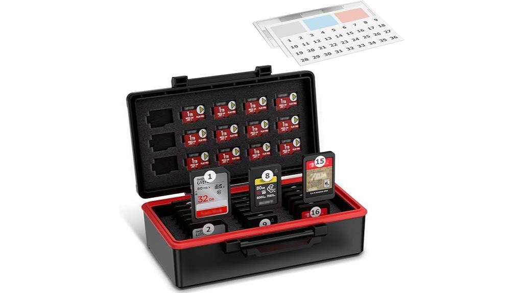 waterproof sd card organizer