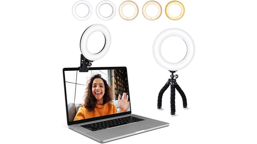 webcam laptop ring light