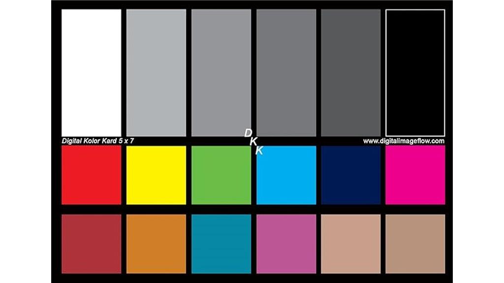 white balance calibration charts