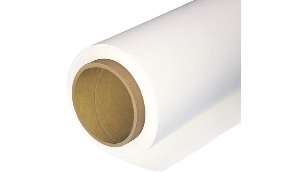 white seamless photography paper