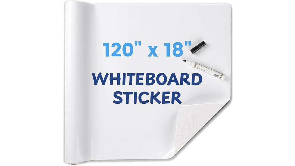 whiteboard wall sticker 120x18