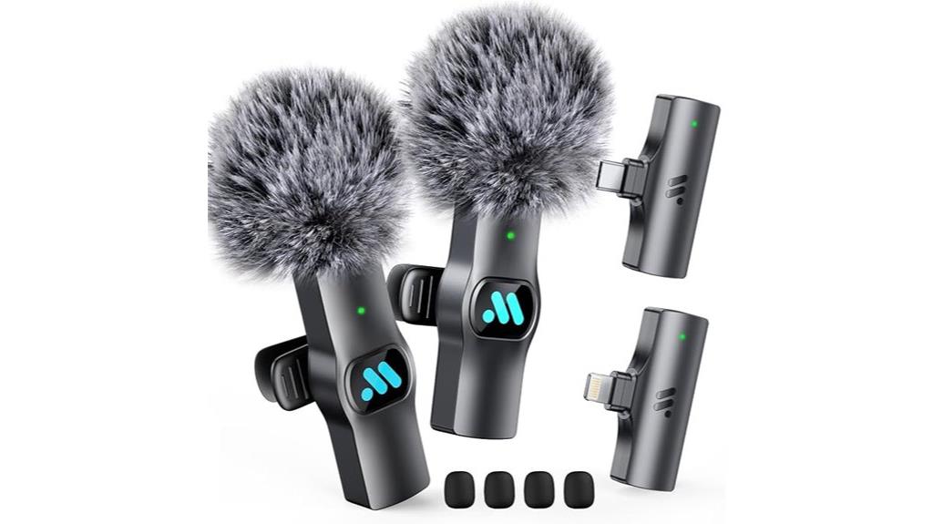 wireless lavalier microphones set