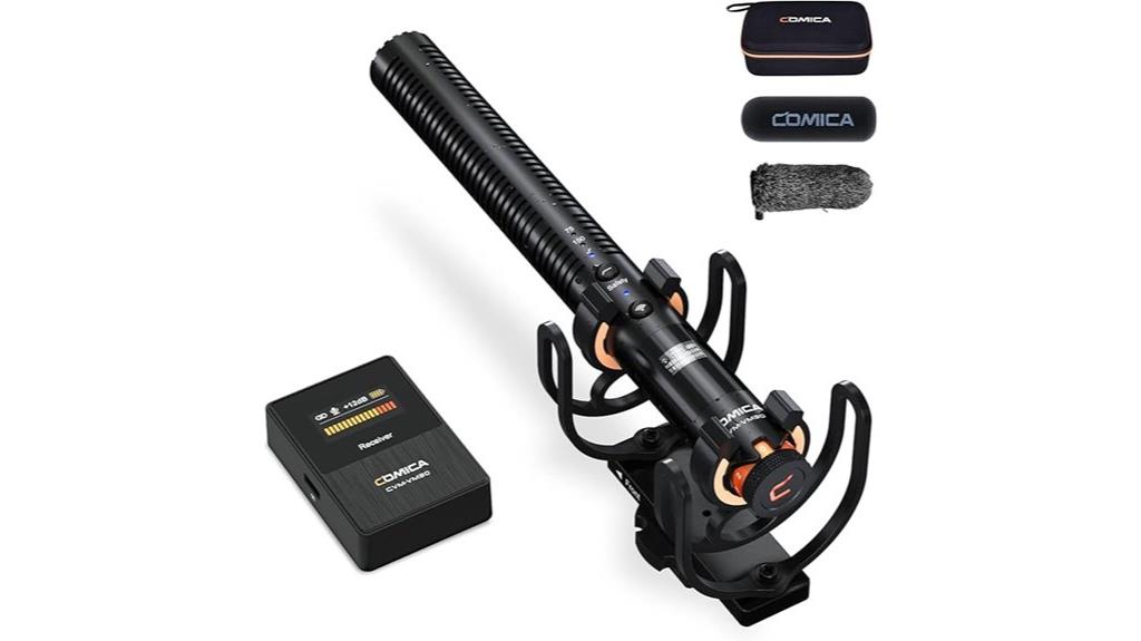 wireless shotgun microphone features