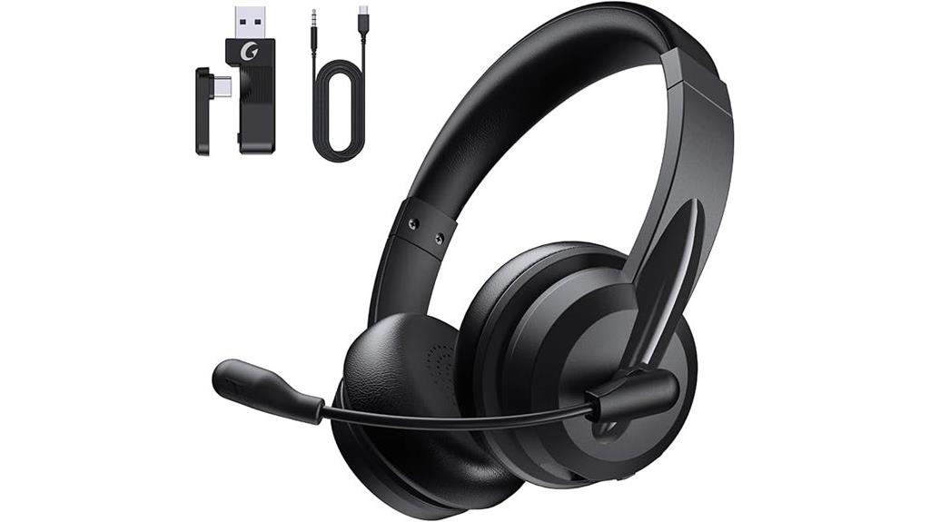 wireless work headset microphone