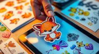 convert digital art into stickers