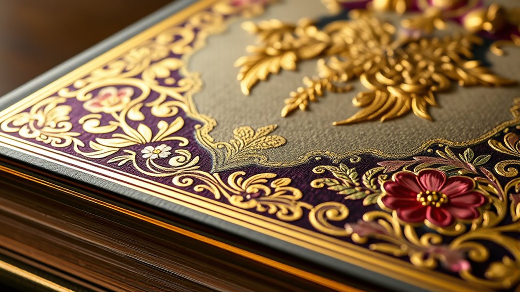 embossed covers and endpapers