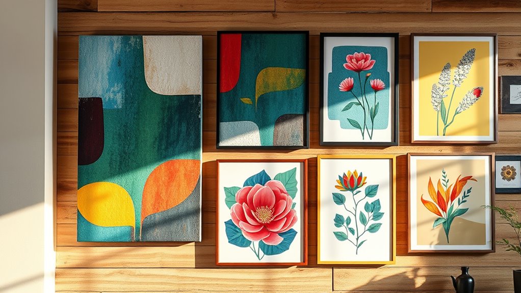 enhance artwork with framing