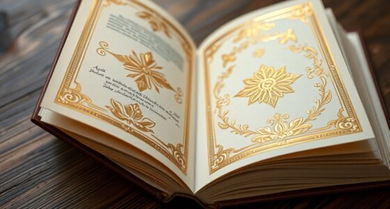 foil edged decorative pages