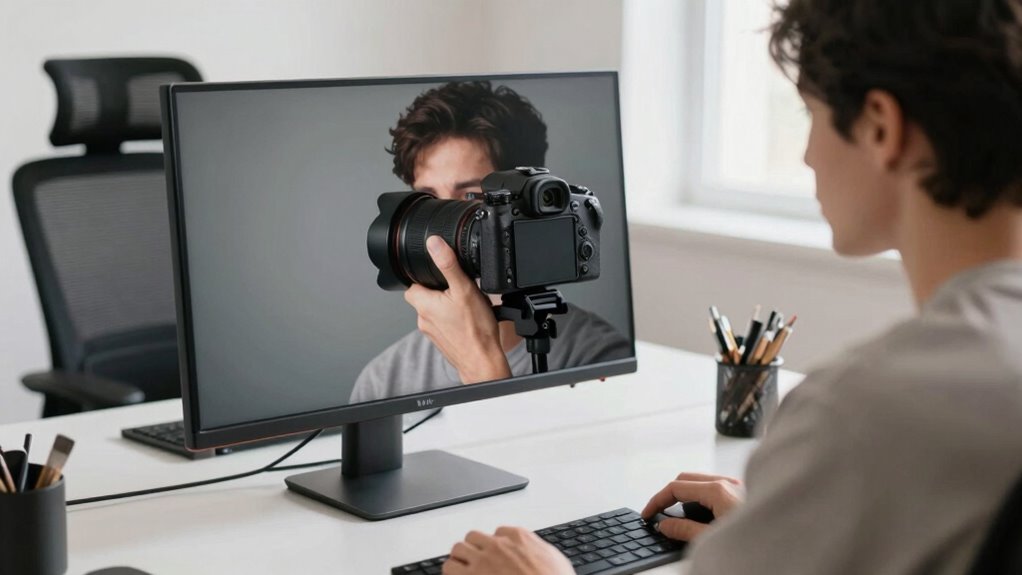 align monitor at eye level