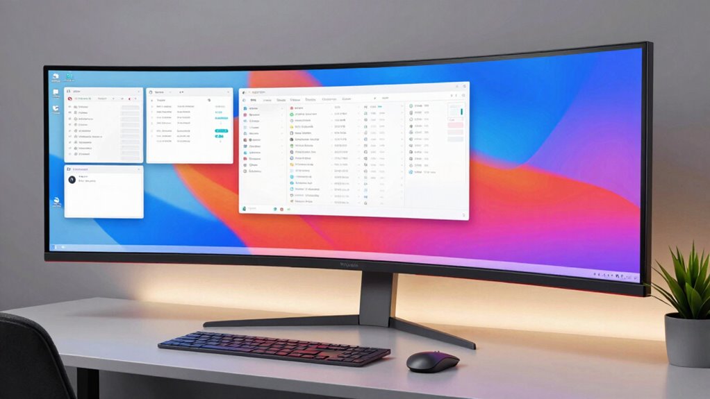 curved monitors enhance multitasking