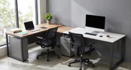 desk shape efficiency comparison