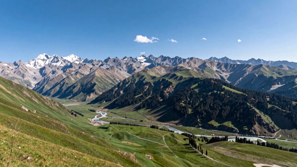 expansive layered landscape scenes