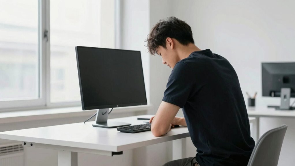 incorrect standing desk height