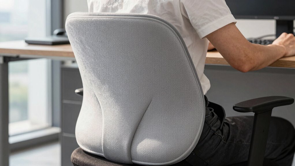 lumbar support promotes ergonomic posture
