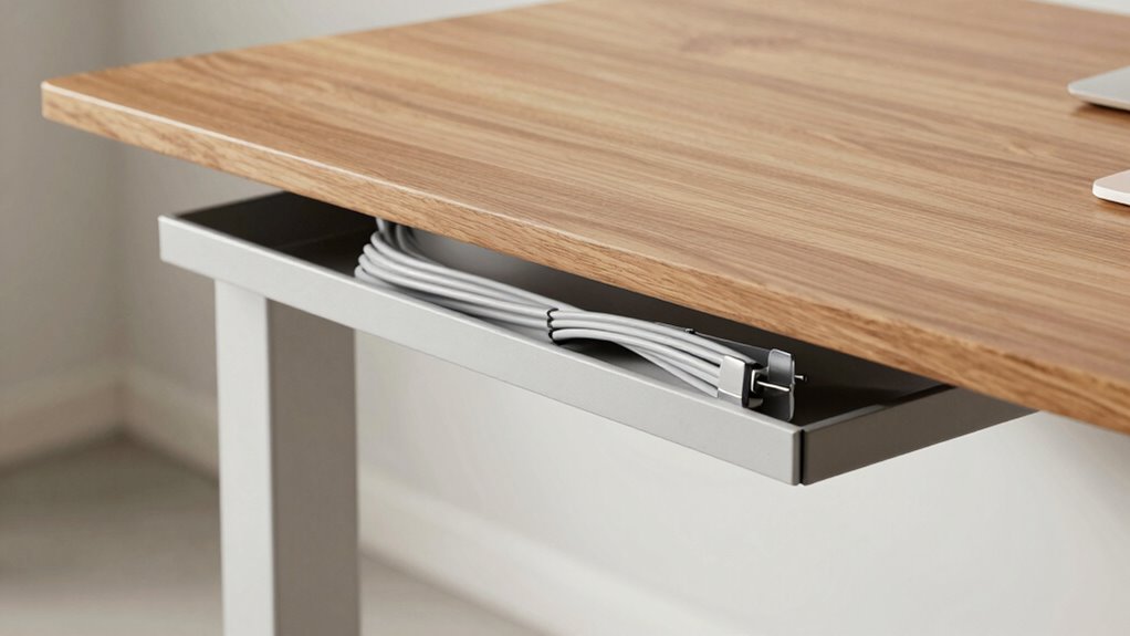 organized hidden and protected cables