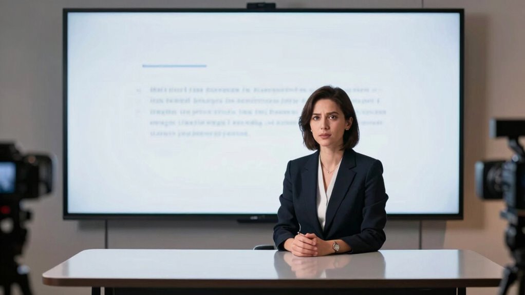 overusing teleprompter scripts