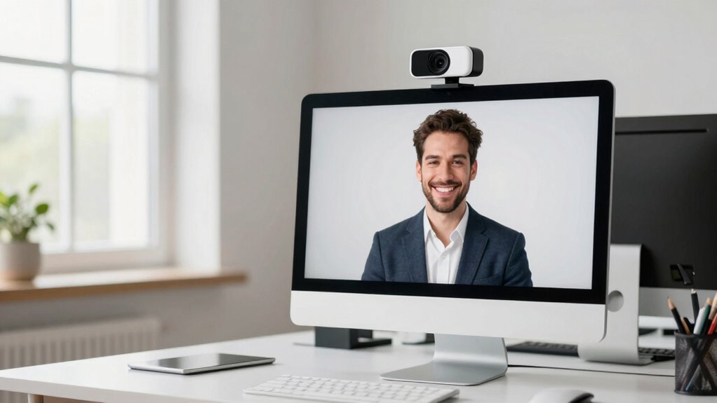 polished trustworthy webcam setup