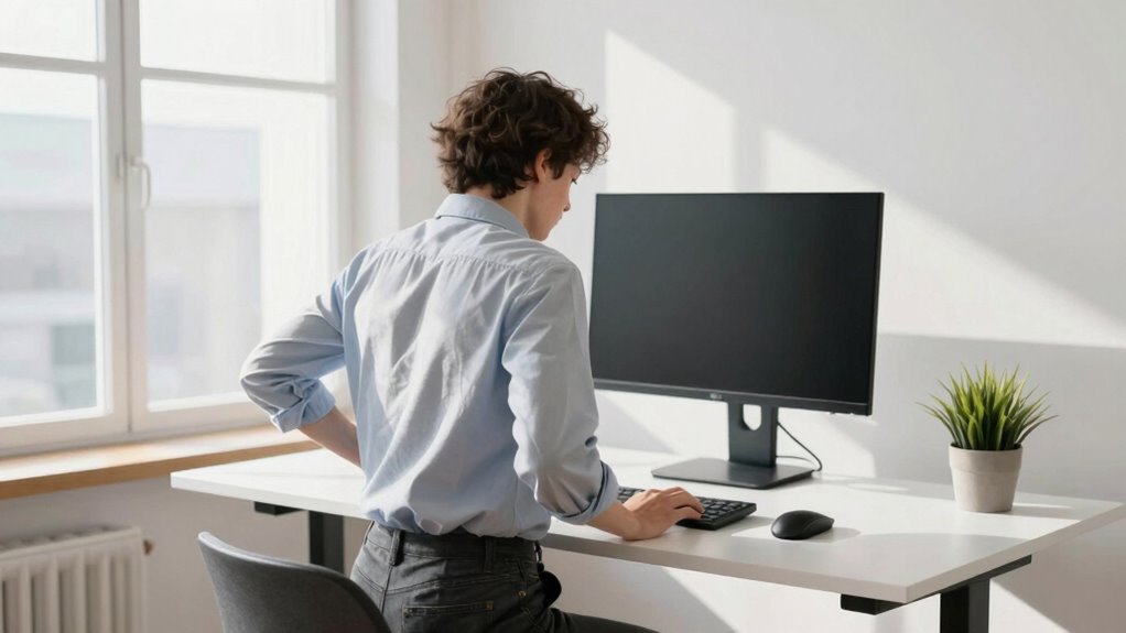 proper ergonomic desk setup