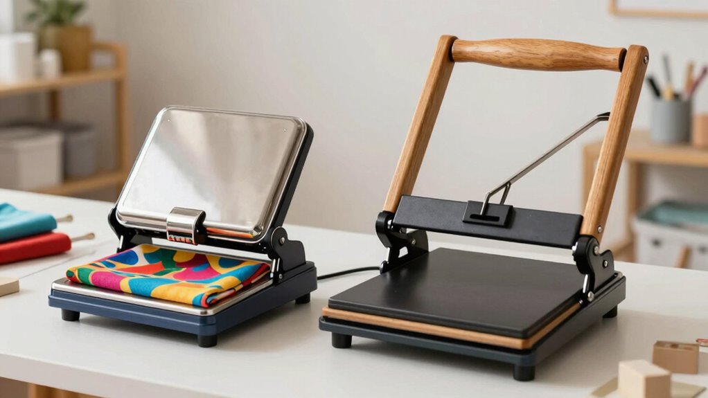 compact space saving heat press