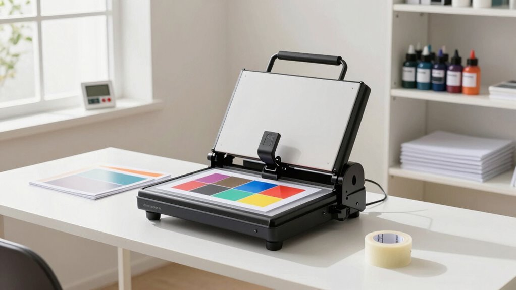 dedicated organized sublimation workspace
