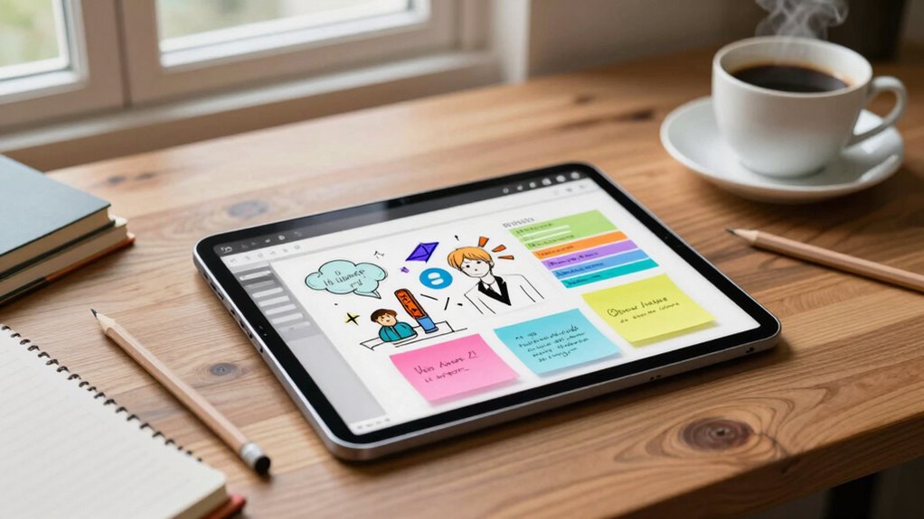 digital sketching and journaling