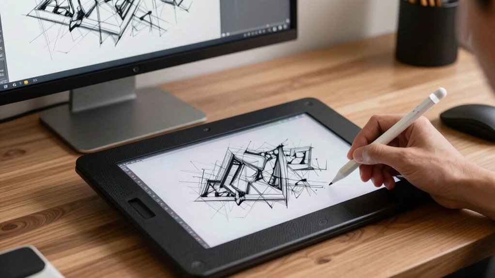ergonomic digital drawing tool