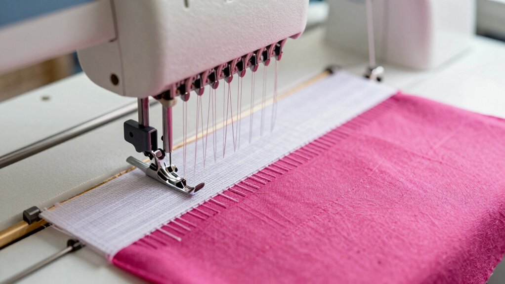 proper setup ensures stitch precision