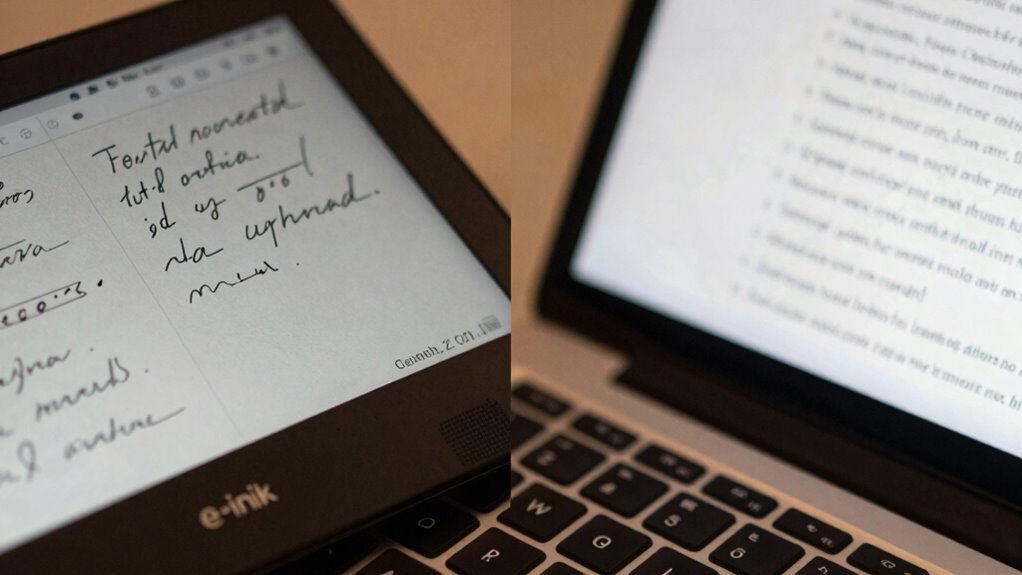 e ink long lasting glare free